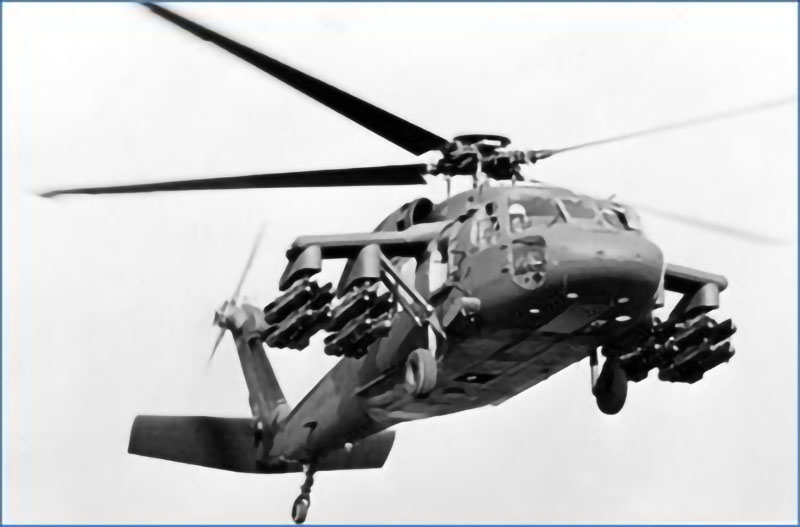 UH-60A with HELLFIRE missiles